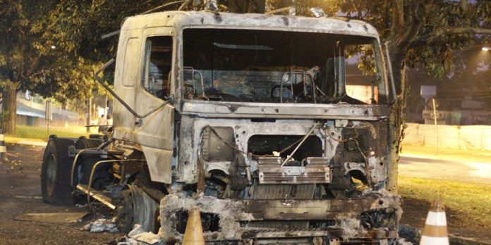 Caminhão explodiu na zona leste em Ribeirão Preto