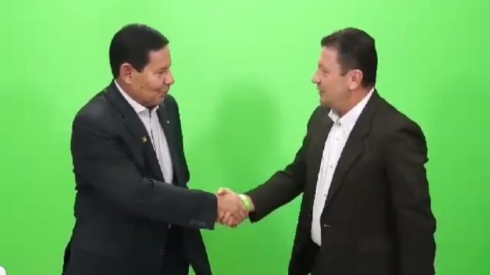 Coronel Usai com Vice Presidente Mourão